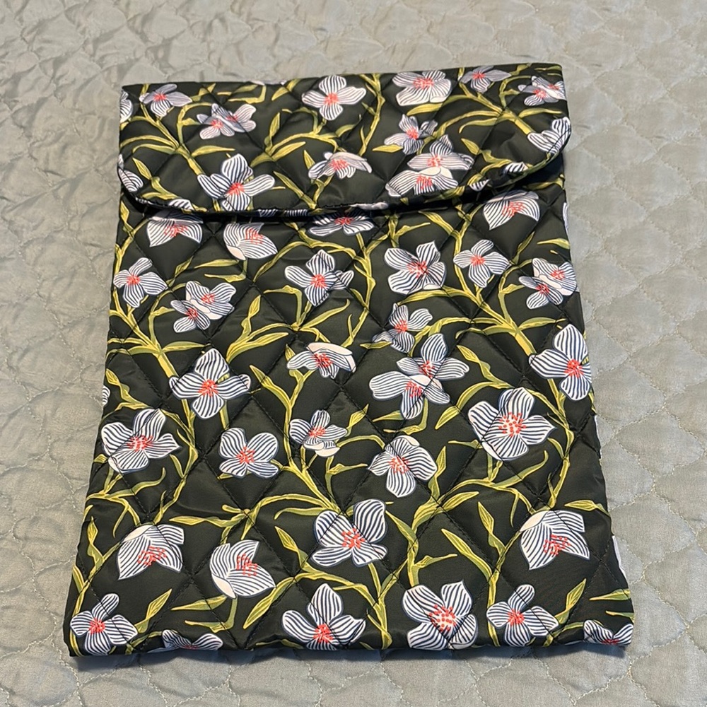 Vera Bradley Green and Blue Floral Bag, new never used!